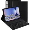 Jeloyutek per Samsung Galaxy Tab S9 FE+/S9+/S10+ 12,4 Custodia con Tastiera, Italiano ‎QWERTY Tastiera Staccabile e Cover per Samsung Galaxy Tab S9 FE Plus/S9 Plus/S10 Plus 12,4, Nero