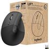 Logitech (TG. Small) Logitech Lift For Business, Mouse Verticale Ergonomico, Wireless, Bl