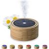 Medisana AD 625 Diffusore di Aromi In Bambù, Nebulizzatore in Legno con Luce Be