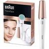 Braun FaceSpa 851V 3 in 1 Epilatore Elettrico Donna per il Viso, con Spazzola di