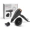 BaByliss 6719DE Asciugacapelli Professionale AC, MADE in ITALY, Funzione Ionica,
