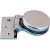 LWLYLCHBM 2 pz/lotto 90 Gradi 180 Gradi Box Doccia Schermo Frameless Cerniere in Vetro Mortasa e Tenone Copertura Decorativa Rotondo In Acciaio Inox Hardware Accessori-90 Gradi