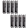 SOTECH 8 cerniere per porte avvitate 15 x 83 mm Cerniera di rinnovo per porte interne avvitate (acciaio nero)