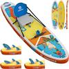 iTAOSTAR C01B - Tavola gonfiabile per stand up paddle con accessori per SUP di alta qualità, pagaia aggiuntiva, tavola antiscivolo in EVA, zaino da viaggio da 120 litri con tasca frontale, tavola