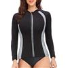 DownLTL Giacca da Muta per Donne - Top Muta in Neoprene 2mm a Maniche Lunghe con Zip Frontale per Immersioni Surf Snorkeling Nuoto SUP Kayak e Altri Sport Acquatici