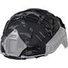 IDOGEAR House Tattico per Casco con Tasca Batteria NVG Casco Contrappeso per Fast Helmet Taglia M/L/XL Accessori (Large for L/XL fast helmets, Camo Black)