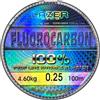 LAZER LINE Filo da Pesca Trasparente Fluorocarbon 100m DIA 0,25mm Test 4,6kg - Lenza da Pesca Trota Lago Carpa Luccio - Lenze Spinning per Aqua Dolce e Salata - Method Feeder Kit - Fishing Accessories