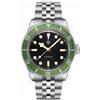 RollsTimi Pagani Design PD1812 Orologio da Uomo Movimento Automatico NH35 42mm Acciaio Inox BB58 Stile Diver 100M Impermeabile Quadrante Luminoso orologi da polso. (PD1812-Verde)