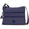 Kipling Alvar, Borse a Tracolla Donna, Stampa Geometrica Blu, One Size