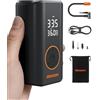 EBOSSOM Compressore Aria Portatile,Compresseur d'aria Mini 10,3 Bar,Electric Bike Pump,Air Pump,Accessori per Bici, Moto, Auto, Palla,Gonfiatore Elettrico con Batteria Ricaricabile,luce LED,arresto automatico