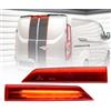 NSLUMO Terzo Stop per Fo.rd Transit Custom 2012-2022 LED terzo stop posteriore Transit Luce di stop posteriore di alto livello per porta della stalla 2 pezzi Lente rossa