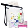 Inese Set di articoli da toeletta da viaggio per donna, da viaggio, per viaggi, ospedale, durante il soggiorno notturno, Trasparente, Borsa da toilette da viaggio