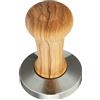 VIA CREMA Pressino Caffè Professionale 58.5mm Coffee Tamper Macchine Caffè Espresso Made in Italy by Motta (58,5 mm, Olive Wood)