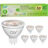 GY Lampadine LED GU5.3 MR16 12V 3.8W, 3000K Bianco Caldo, 646 Lumen, Angolo 36°, Non Dimmerabile, Faretto Interni, Lampada LED a Risparmio, 6 Pezzi