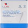 f-care F care garza compressa in cotone 12/8 10x10cm 100 pezzi