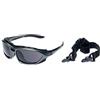 Alpland Occhiali sportivi da sole, occhiali da ciclismo, occhiali da montagna, occhiali da kite polarizzati (MTL - vetro grigio scuro cat.4)