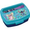 Tataway Lunch Box Bambini Stitch Disney con Posate Incluse - Contenitore Portapranzo Scuola in Plastica Senza BPA - Chiusura Sicura, Leggero e Colorato, Perfetto per Asilo, Gite, Merenda o Viaggi