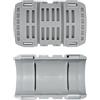 SOMA Connettore per tubo corrugato M25 - manicotto, 4 semiscalce (2 collegamenti), resistente agli urti, antistatico, senza alogeni, -20 °C a +80 °C