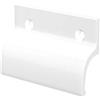 MFT Maniglia per porta del balcone senza ponticello - Maniglia esterna per porta del terrazzo, maniglia per balcone in bianco RAL 9016 I Maniglia in vetro per esterni