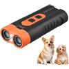 JOPWUE Dispositivo antiabbaio per cani, dispositivo deterrente per controllo dell'abbaio ad ultrasuoni, ricaricabile, 2 in 1, con display HD e torcia LED, efficace per cani di taglia piccola, media e
