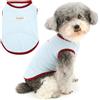 Zunea Camicie di protezione solare per cani di piccola taglia gilet estivo per cuccioli vestiti canotta morbida traspirante pullover cool t-shirt leggera senza maniche maglietta XS/S taglia Pet Doggy