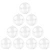 MIKAILE 10 Pezzi Palline di Natale Trasparenti 10cm, Plastica Palle di Natale Riempibile, Palline Natalizie Apribili per Albero di Natale