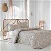 COTTON ARTean Copripiumino in cotone raso 100% 200 fili ONIS reversibile letto da 180 include copripiumino 260 x 240 + 2 federe 100% cotone satinato. Chiusura con bottoni