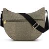 Borbonese Borsa a Tracolla Luna Bag Media 934108I15 Marrone/Op Classico
