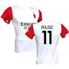 ACM 1899 AC Milan Maglia Bianca Pulisic 11 Replica Ufficiale 2025/2026, Away, Adulto e Bambino (IT, età, 10 Anni, Bianco)