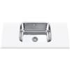 EDESA FUJI BE 50X40 1C /A Sottopiano Acciaio Inox 1 Vasca Quadrata Base Fondo Assorbente Installazione Mobile 60 CM Finitura Inox