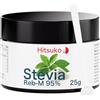 Hitsuko Polvere di Stevia Premium RebM-95 (25g) | Gusto Simile allo Zucchero | 470x Più Dolce