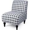 MCNDSI Coprisedia Senza Braccioli Elasticizzati Copripoltrona Senza Braccioli Accent Copri Poltroncina Stampato Fodera per Sedia Senza Braccioli per Camera (Color : Darkgray/White, Size : 2pcs)