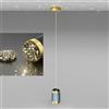 Mengjay LED Moderno Luci sospese 7W Camera da letto lampada a sospensione comodino luce pendente lampadario Per soggiorno sala da pranzo (Grigio)