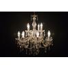 Chandeliers.shop Lampadario Maria Theresa 8 + 4 luci oro, diametro 60 cm, cristallo classico, colore oro, 12 bracci