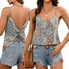 Gkaopi Canotta Estiva da Donna Casual Canottiere con Scollo a V Senza Maniche Top Spaghetti Estivo Casual Loose Fit Gilet Canotte Elegante Tank Top Spalline Sottili Camisole
