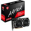 MSI Radeon RX 6600 ARMOR 8G, Scheda Video 8GB GDDR6, 128 bit, AMD RDNA™ 2, TORX FAN 2.0, Cores 1792 Units, PCI Express® 4.0 x8, DisplayPort x 3 (v1.4), Zero Frozr