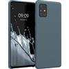kwmobile Cover per Samsung Galaxy A51 Custodia - Back Case per Smartphone in Silicone TPU - Protezione Gommata - ardesia scuro