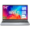 FUNYET Computer Portatile, N5095 (fino a 2,9 GHz), 16 GB RAM 512 GB SSD Win 11 Pro 14.1 IPS FHD 1920 * 1080 PC Portatile, Convertibile 180° Laptop Mini HDMI, DC, WiFi, USB3.0×2, Bluetooth 5.0