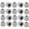 JEYORZY 20 tappi auricolari in memory foam, Cuscinetti Auricolari per Cuffie, con scatola di immagazzinaggio, tappi di ricambio per auricolari, copriauricolari cancellazione, auricolari in-ear, grigio