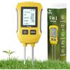 TRJZWA 5 in 1 Misuratore di PH del Terreno, Igrometro per Piante per Fertilità/PH/umidità/Temperatura/Intensità della Luce Solare con Display LCD Retroilluminato per Giardini, Prati e Fattorie