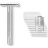 Störtebekker Shaving Accessories Störtebekker® Premium rasoio di sicurezza Solingen - incl. 10 lame Störtebekker - idea regalo - set di rasoi di qualità superiore in acciaio inossidabile - Made in Germany (Acciaio)