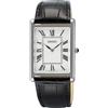 Seiko Abito classico (27,2 mm) quadrante bianco/cinturino in pelle nera SWR103P1
