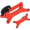 Gcerfby Morsa per tubi in alluminio portatile, ganasce caricate a molla con base, attrezzo multifunzionale per attrezzi in ferro resistente, morsetto in metallo per legno e ferro, 27 x 11,5 x 12,5 cm