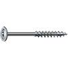 SPAX 251010802205 - Viti per costruzioni in legno, 8,0 x 220 mm, 50 pezzi, T-Star Plus, testa piatta, filettatura parziale, 4CUT, WIROX A3J, 0251020802205, colore: Argento
