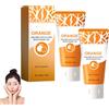 homomdy Gel esfoliante illuminante agli enzimi d'arancia, gel esfoliante purificante per una pulizia profonda, scrub viso con vitamina C per una pelle liscia e illuminante, idratante per pelli secche (2pcs)