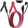 LANMINGLEL Crocodile Clip al connettore SAE, 12V 24V Batteria Crocodile Clip al Cavo di Estensione del connettore SAE, con SAE inversione di polarità Adapter, per Moto, Auto, Carica Solare(1M) B