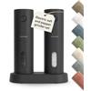 LARS NYSØM Set Macina Sale e Pepe Elettrico - Saliera e Pepiera Elettrica | Automatici Macinini Elettrici Sale e Pepe Set - Ricaricabile via USB Macinino in Ceramica Regolabile - Macina Pepe Elettrico