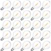 Morotty 25 Pezzi Lampadina LED G40 E12 1W Esterno Ricambi, Bianco Caldo 2700K, 100LM, G40 LED Filamento Lampadina, Impermeabili IP54, Non Dimmerabile, per stringhe luminose Illuminazione interna ed esterna