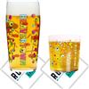 RoxleyLtd Roxley Beavertown Bicchiere da pinta e bicchiere da mezza pinta viene fornito con 2 tappetini da birra di marca