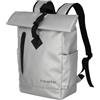 Travelite Rolltop - Zaino impermeabile per bicicletta, con chiusura rolltop e riflettori, 48 cm, 19 litri, argento, Rucksack 48 cm, Zaino impermeabile con chiusura Rollup